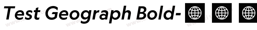 Test Geograph Bold字体转换